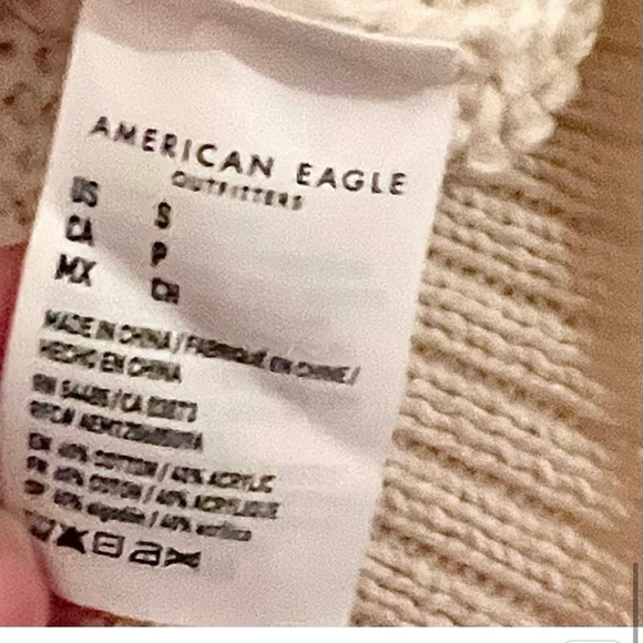 COPY - NWOT- American Eagle Off White Knit Pullover Sweater - Picture 6 of 6